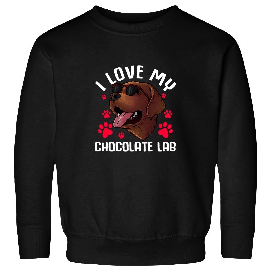 Labrador Lab Dog Funny Chocolate Labrador Retriever Gift Men Women Lab Lover Sweatshirts