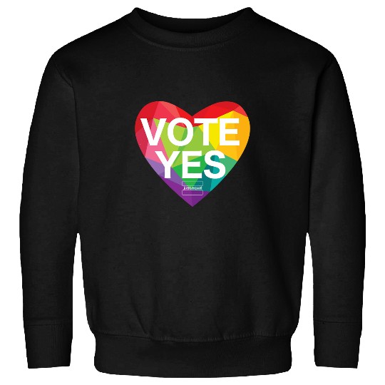 LGBT Pride Rainbow Australia Vote Yes 195 Gay LGBTQ Sweatshirts