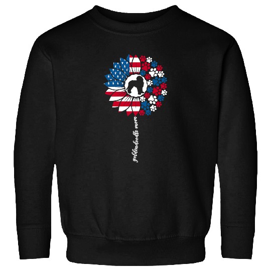 Goldendoodle Womens Goldendoodle Mom For Women Ladies Doodle Dog American Flag Doodle Dog Sweatshirts