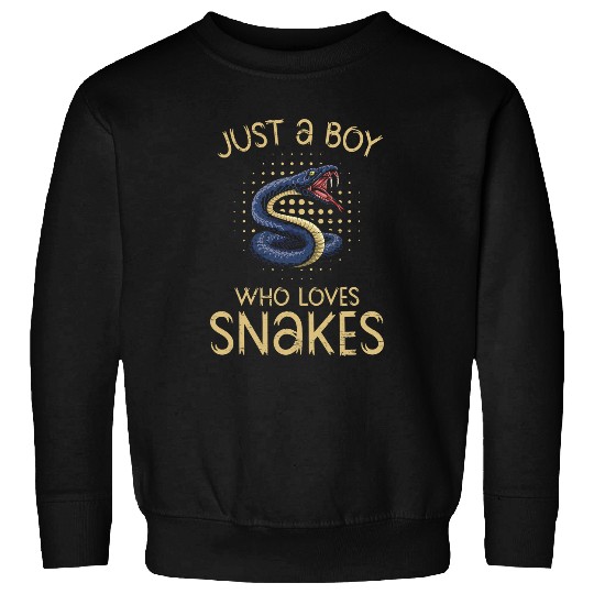 Snake Lover Just A Boy Who Loves Snakes Reptile Skin Snakeskin Snake Mom Sweatshirts