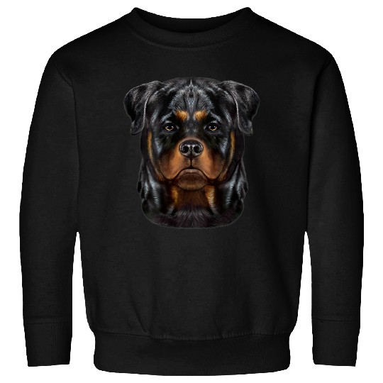 Dog Rottweiler Face Sweatshirts