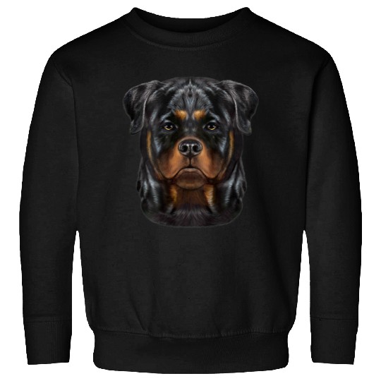 Dog Rottweiler Face Sweatshirts