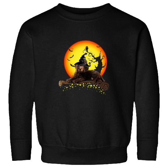 Dog Labradoodle Baby Halloween Dog Lovers 672 paw Sweatshirts