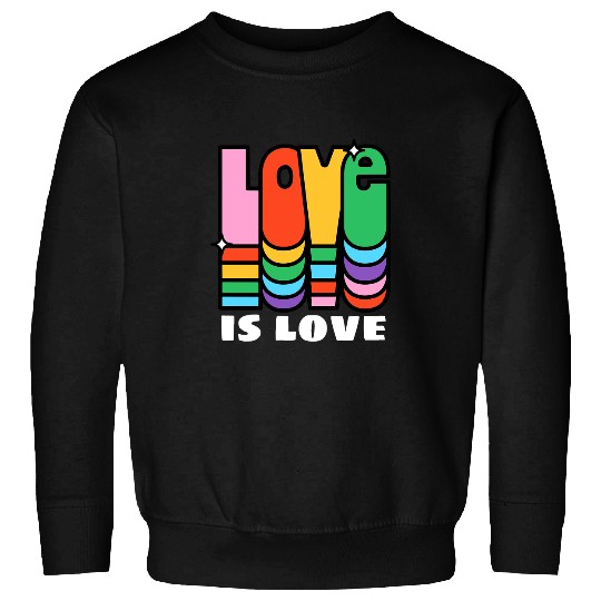LGBT Pride Rainbow Equality Love Is Love 394 Gay LGBTQ Sweatshirts