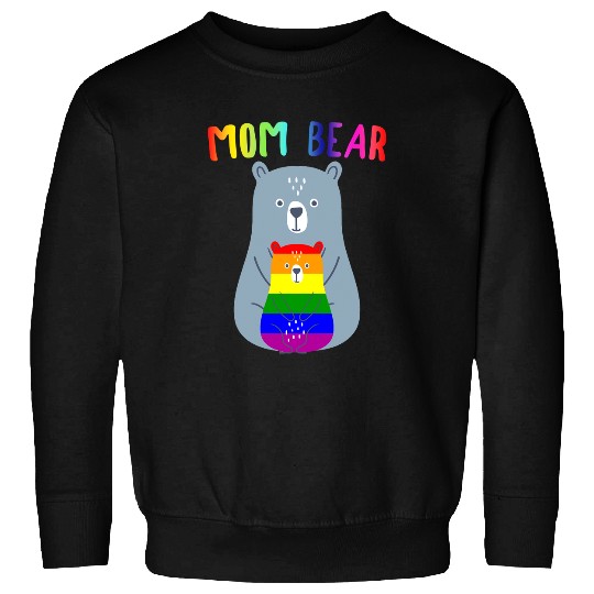 LGBT Pride Rainbow gay pride proud mama bear lgbt 293 Gay LGBTQ Sweatshirts