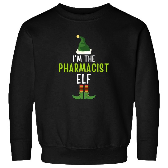Pharmacist Elf Funny Christmas Pajama Sweatshirts