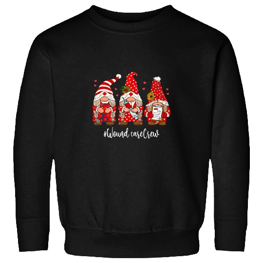 Gnome Wound Care Crew Funny nurses Valentines Day Women Sweatshirts
