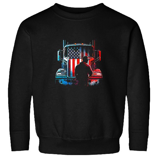 Funny trucker American Big Rigs Diesel Truck Driver 27 Sweatshirts