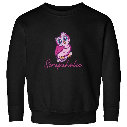 Scrapaholic Scrapbooking Owl Sweatshirts