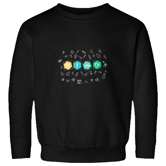 Science Chemistry Elements Periodic Table Nerd Geek STEM Sweatshirts
