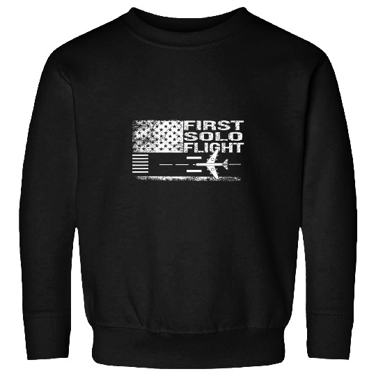 First Solo Flight Aircraft Pilot Plane Sweatshirts