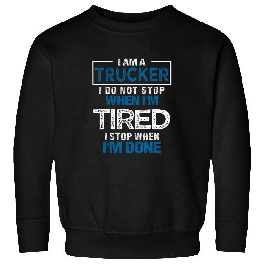 Diesel Trucker Funny Big Rig SemiTrailer Truck Driver 2 Sweatshirts