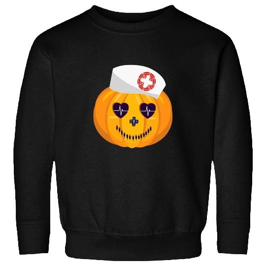 Nursing Student Pumpkin Halloween Costume Funny nurses Sweatshirts