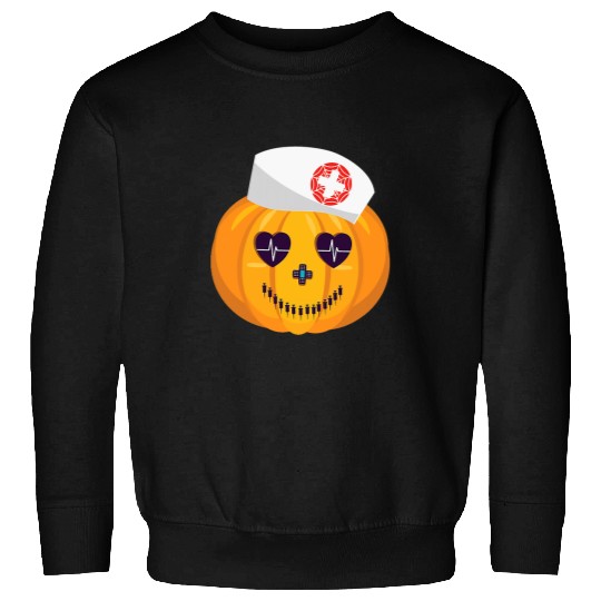 Nursing Student Pumpkin Halloween Costume Funny nurses Sweatshirts