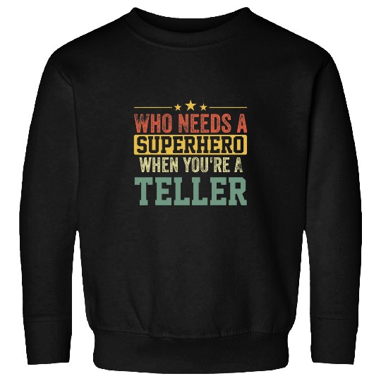 Funny Teller Superhero vintages Tee For Men Dad Sweatshirts