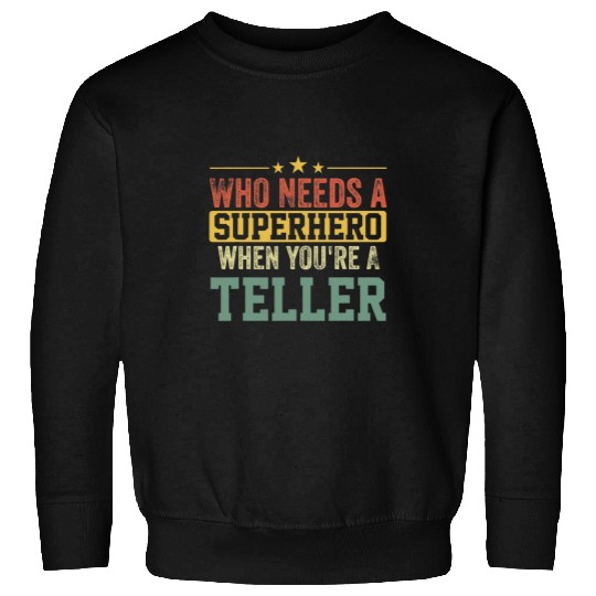 Funny Teller Superhero vintages Tee For Men Dad Sweatshirts