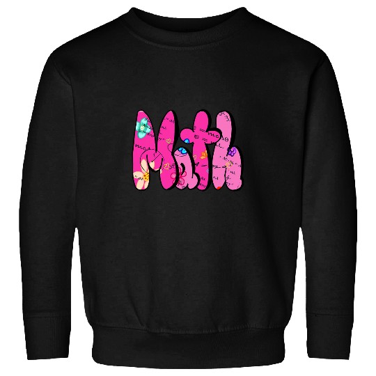 Girls preppy Pink Mathematics student teacher maths Math Sweatshirts