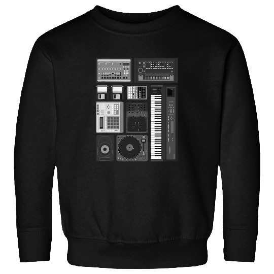 Old School Hip Hop Analog Producer Sweatshirts