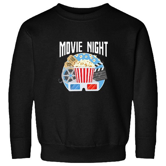 Movie Night Popcorn Theater Lover Film Student Sweatshirts
