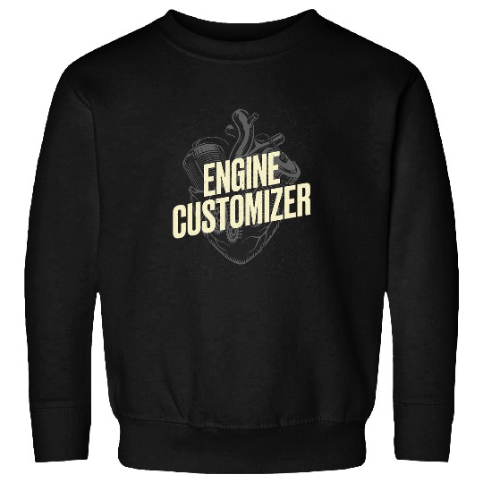 Engine Customizer Car Mechanic Auto Maintenance Man Sweatshirts
