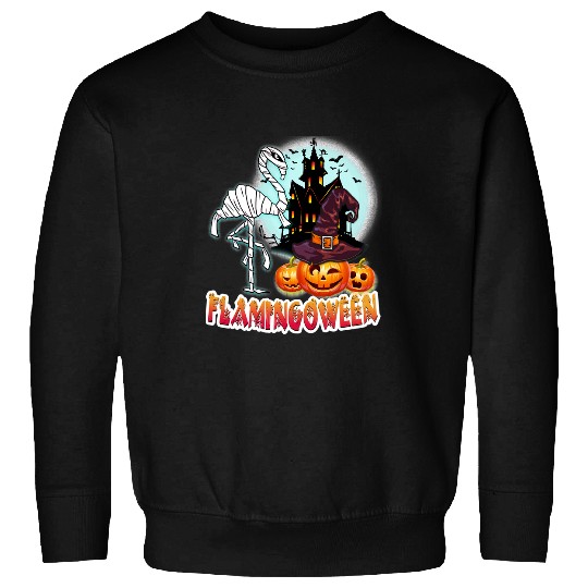 Pink Flamingo Flamingoween Awesome Flamingo Halloween Flamingos Sweatshirts