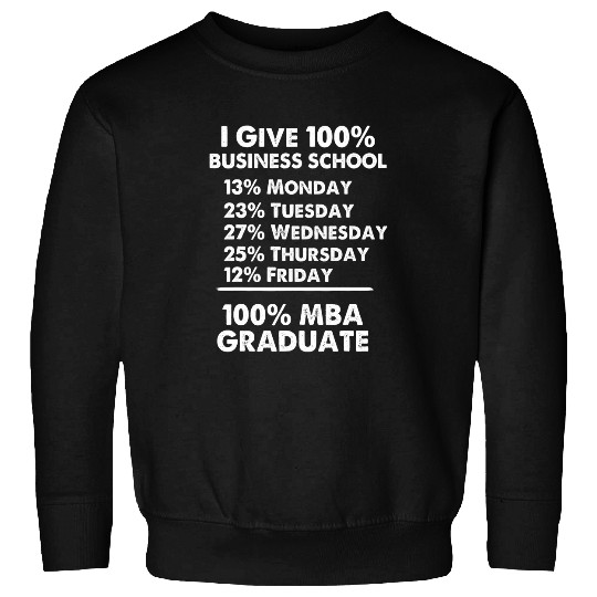 MBA Student Give Business Degree Graduation Sweatshirts