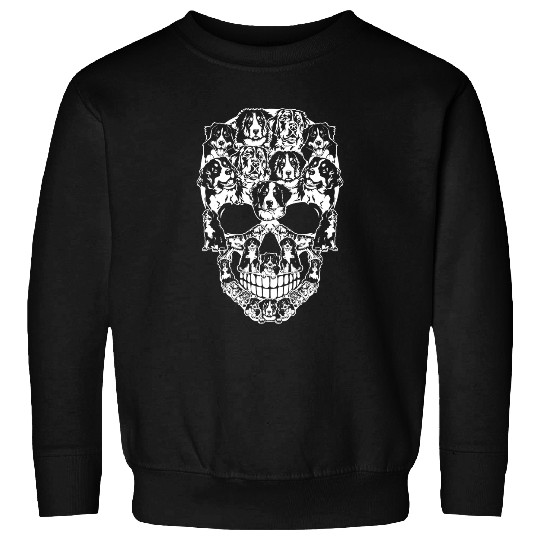 Skeletons Skulls Matching Family Bernese Mountain Dog Skull Costume Halloween 3 Skull Sweatshirts