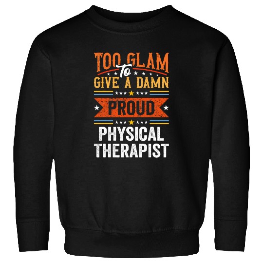 Funny Physiotherapy Retro Proud Physical Therapist Sweatshirts