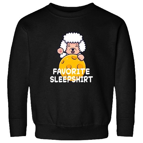 Poodles Nap Sleeping Sleep Pajama Pajamas Nightgown Poodle dog Sweatshirts