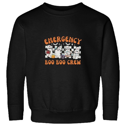 emergency boo boo crew cute nurses halloween er crew 1 Sweatshirts