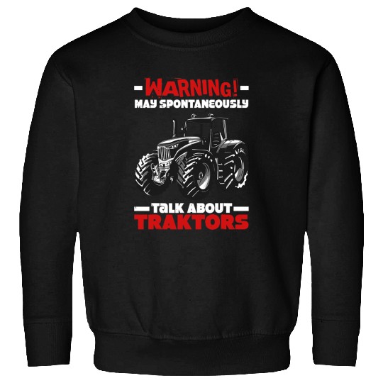 Tractor driving Fan Farming Hobby Cool Motor Truck Vehicle Warning Sweatshirts