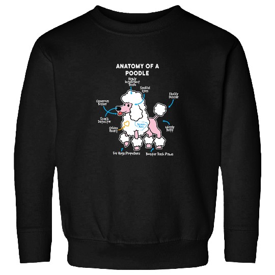 Poodles Anatomy Of A Funny Dog Owner Poodle 379 Poodle dog Sweatshirts