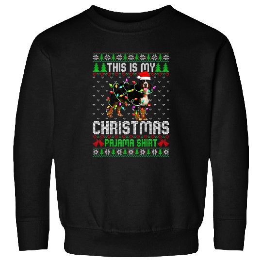 This Is My Ugly Christmas Pajama Bernese Mountain Dog Sweatshirts