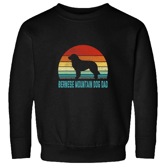 vintages Bernese Mountain Dog Dad Dog Lover Sweatshirts