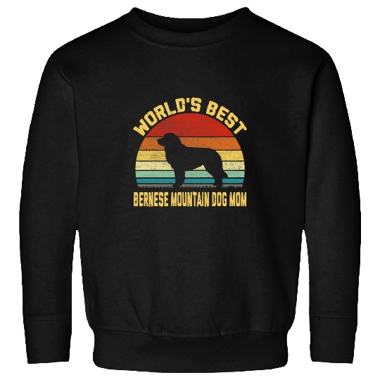 vintages Worlds bests Bernese Mountain Dog Mom Sweatshirts