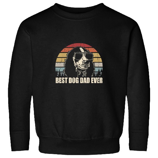 Dog Cocker Spaniel Mens Cocker Spaniel Dad bests Dog Dad Ever Funny vintages Retro Sweatshirts