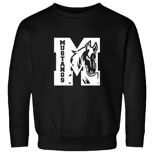 Mustangs Teacher Student School Sports Fan Team Spirit Sweatshirts