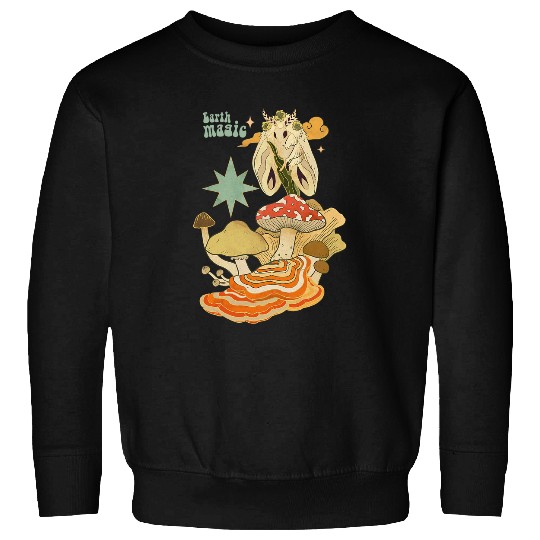 Fairycore Gothic Fairy Grunge Moth Mushroom Garden Aesthetic Sweatshirts