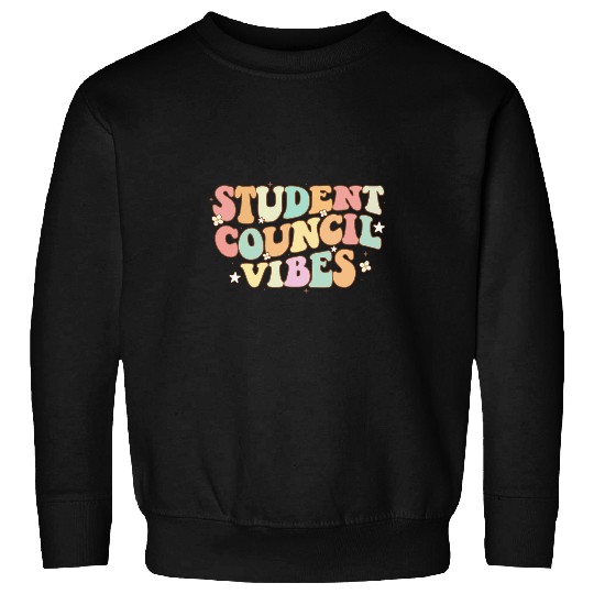 Groovy Student Council Vibes School Student Council Sweatshirts