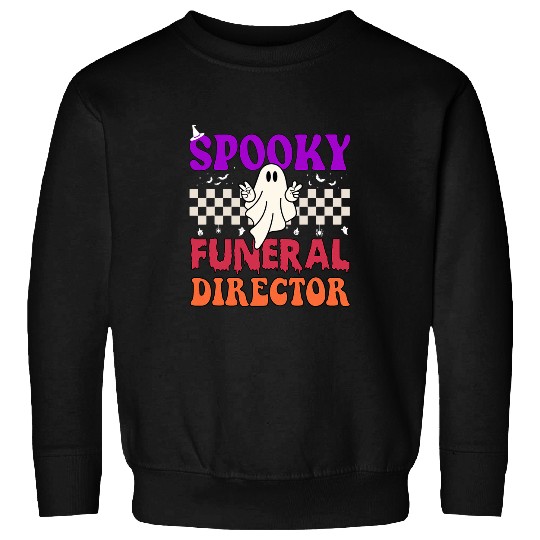 Spooky Funeral Director morgue student Mortician Halloween Sweatshirts