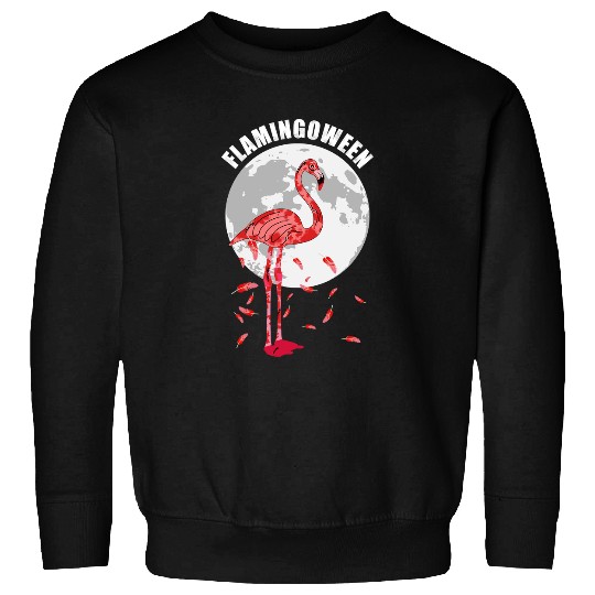 Pink Flamingo Flamingoween Flamingo Bird Lovers Scary Halloween Flamingos Sweatshirts