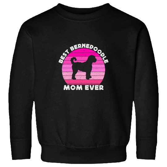 Womens Bernedoodle Mama Mom For Women Bernedoodle Dog Mom Funny Sweatshirts