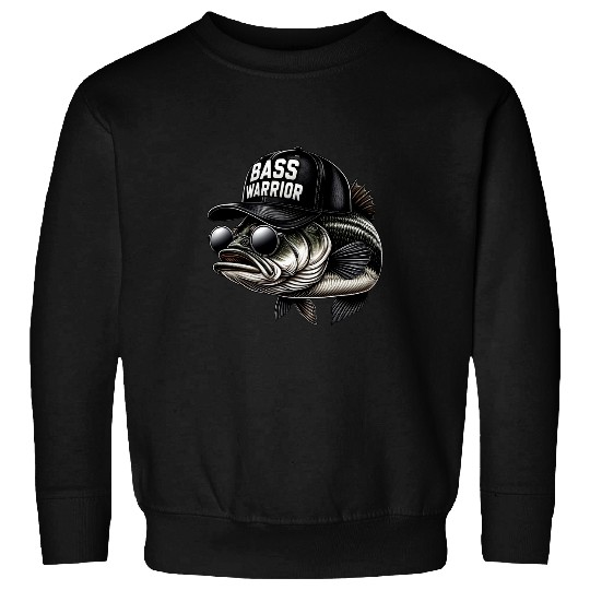 Funny Bass Fish Warrior Trucker Hat Fishing Fisherman Sweatshirts