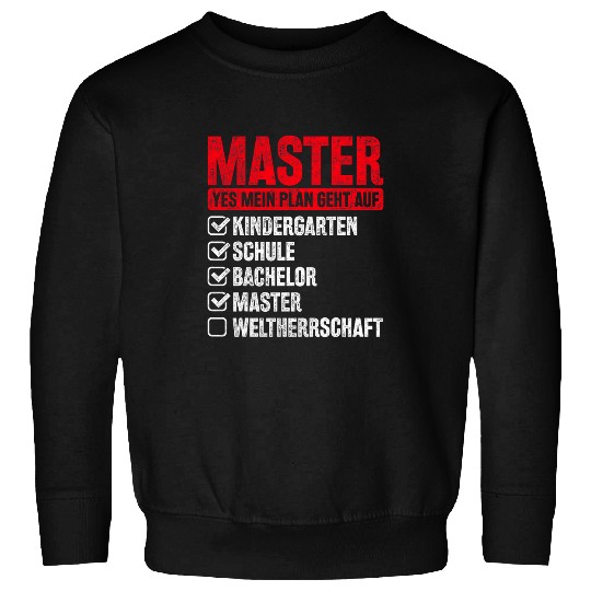 Plan World Heracy Funny Master Graduation Gift 1 Sweatshirts
