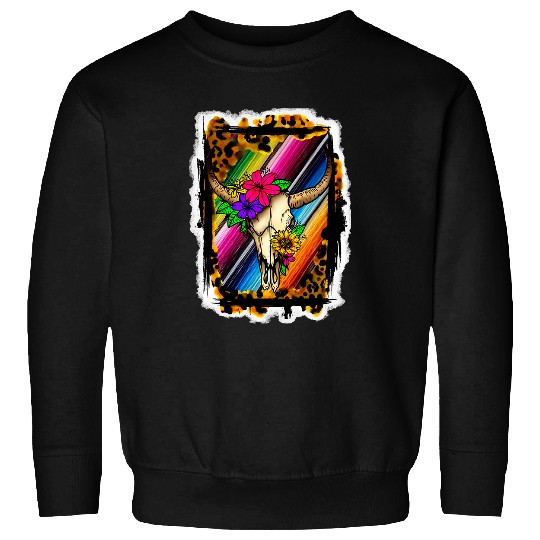 Skeletons Skulls Lover Skeletons Fiesta bull Skull Sweatshirts