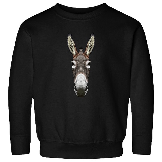 Donkey Face Cool African Wild asss Animal Equidae Kids Boys Sweatshirts
