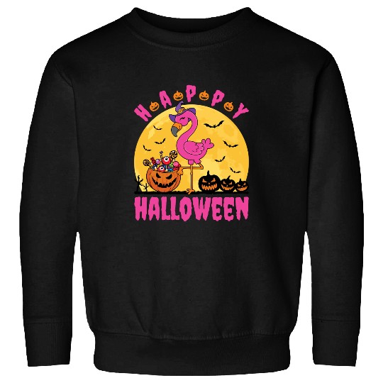 Pink Flamingo Halloween wil bird Flamingos Sweatshirts