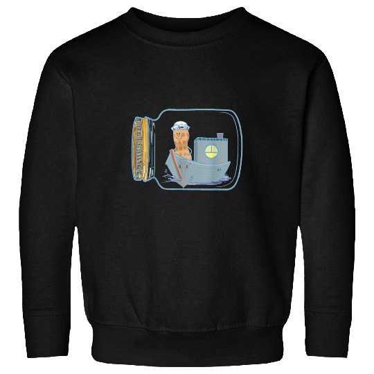 Peanut Sailor Sailors Ship Boat Glass Bottle Travel Sweatshirts