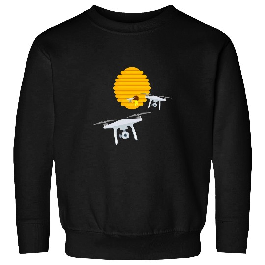 Swarm of Drones from a Bee Hive Sweatshirts