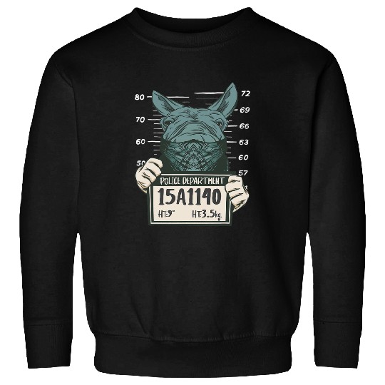 Donkey Police Mugshot Farmer Farm 2Mule Sweatshirts